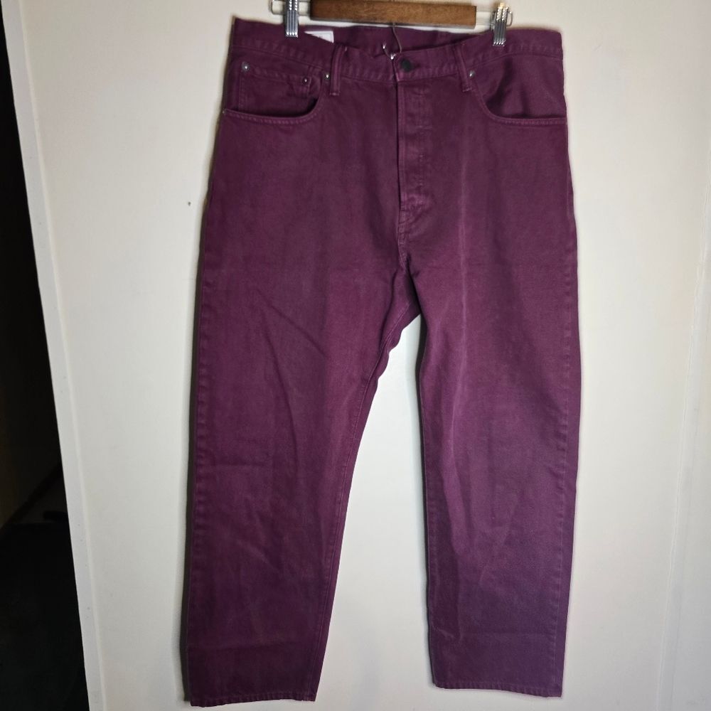 Gap Mens Maroon Straight Leg Jeans 36×30